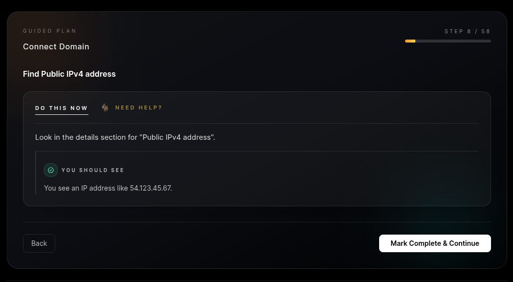 DNS A-Record configuration